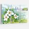 Designart - Blooming Flowers on Summer River - Landscape Artwork Canvas